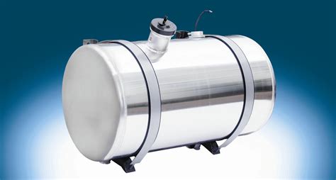 small round aluminum fuel tanks